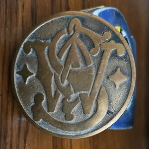Brass Smith And Wesson Belt Buckle